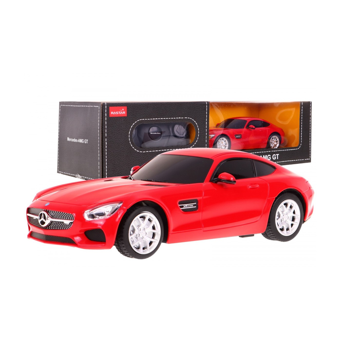 Autíčko R/C Mercedes AMG GT červená 1:24 RASTAR