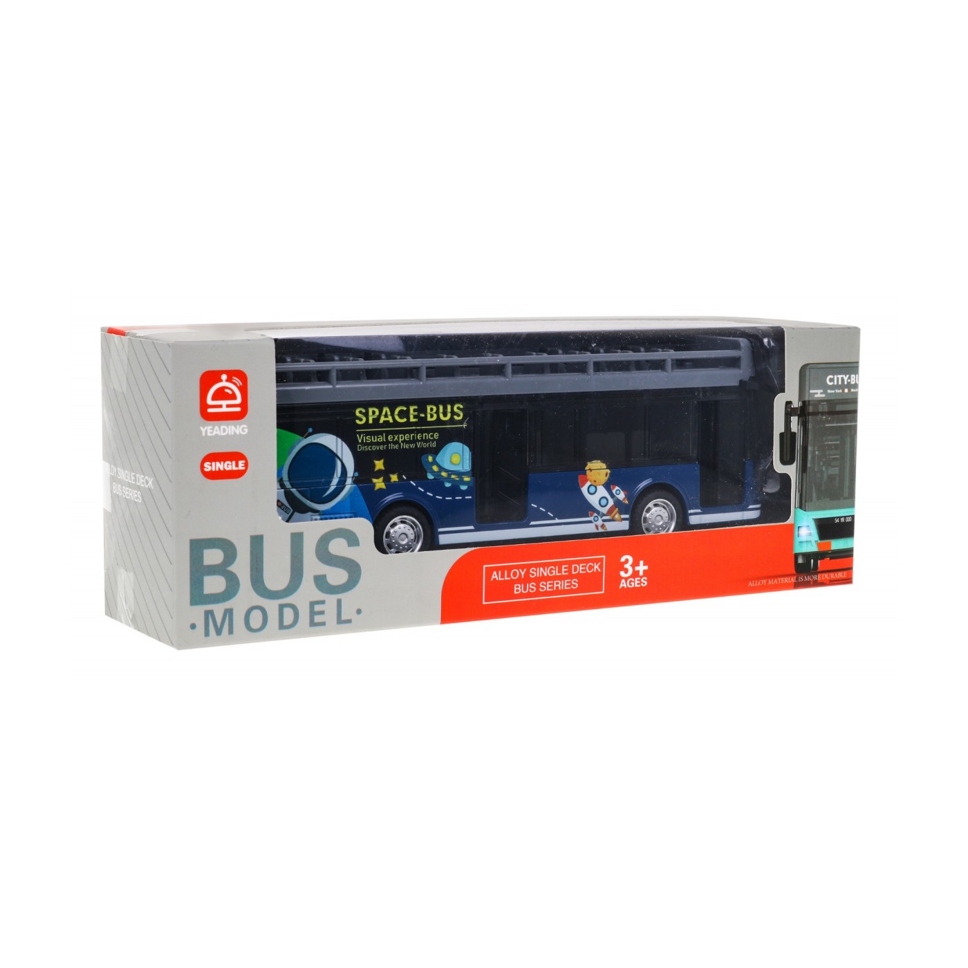 Kovový model autobusu