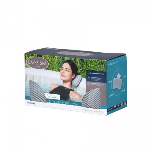 Sada 2 měkkých polštářů pod hlavu BESTWAY Lay-Z-Spa pro vířivku