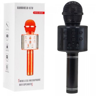 Mikrofon reproduktoru karaoke černý
