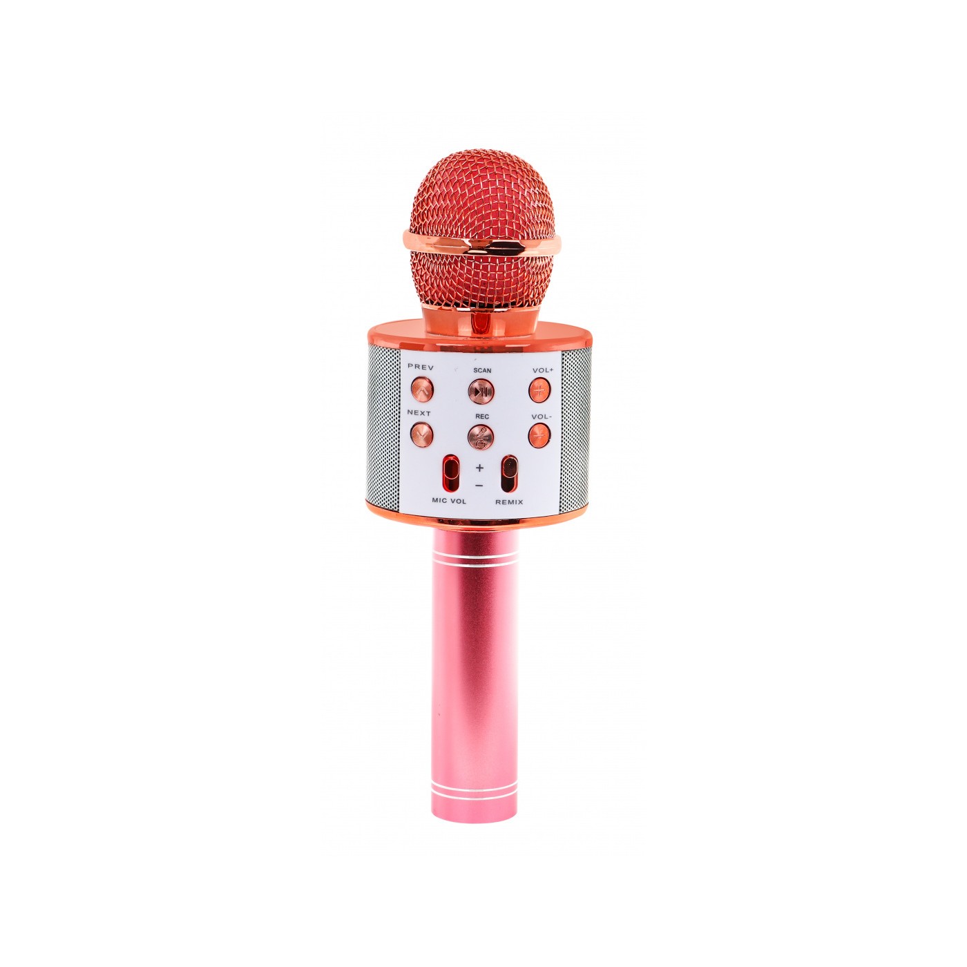 Karaoke mikrofon s reproduktory Rose Gold