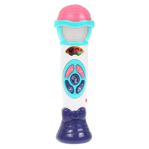Karaoke mikrofon pro děti 12m+ změna hlasu + nahrávání + zvuky světla