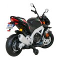 Aprilia Tuono V4 Dětská baterie Motor Černá MP3 Panel Pomocná kola Pomalý start
