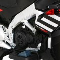 Aprilia Tuono V4 Dětská baterie Motor Černá MP3 Panel Pomocná kola Pomalý start