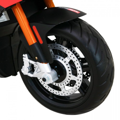 Aprilia Tuono V4 Dětská baterie Motor Černá MP3 Panel Pomocná kola Pomalý start