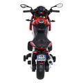 Aprilia Tuono V4 Dětská baterie Motor Červený MP3 panel Pomocná kola Pomalý start