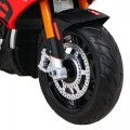 Aprilia Tuono V4 Dětská baterie Motor Červený MP3 panel Pomocná kola Pomalý start