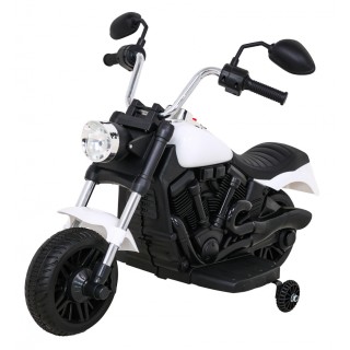 Sekáček motorů V-Max dětská baterie bílá melodie houkačka lehká pomocná kolečka