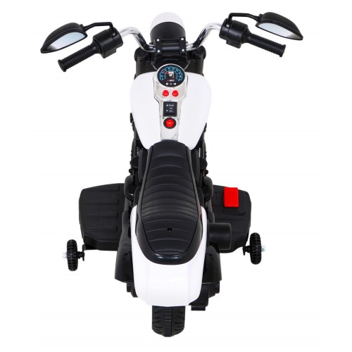 Sekáček motorů V-Max dětská baterie bílá melodie houkačka lehká pomocná kolečka
