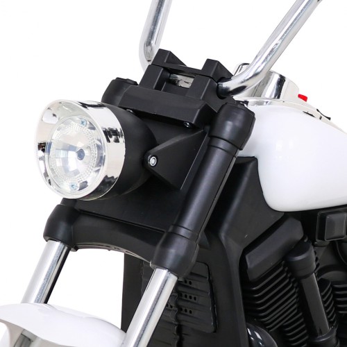 Sekáček motorů V-Max dětská baterie bílá melodie houkačka lehká pomocná kolečka