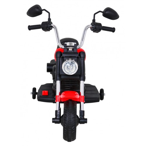 Motor Chopper V-Max dětská baterie červená melodie houkačka lehká pomocná kola