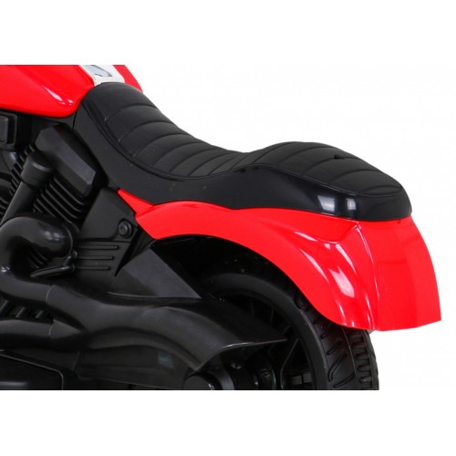 Motor Chopper V-Max dětská baterie červená melodie houkačka lehká pomocná kola