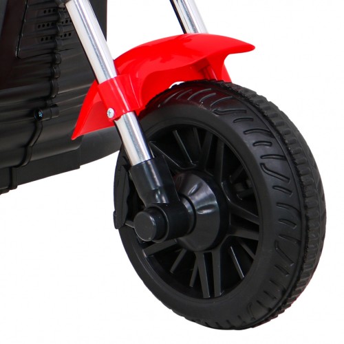 Motor Chopper V-Max dětská baterie červená melodie houkačka lehká pomocná kola