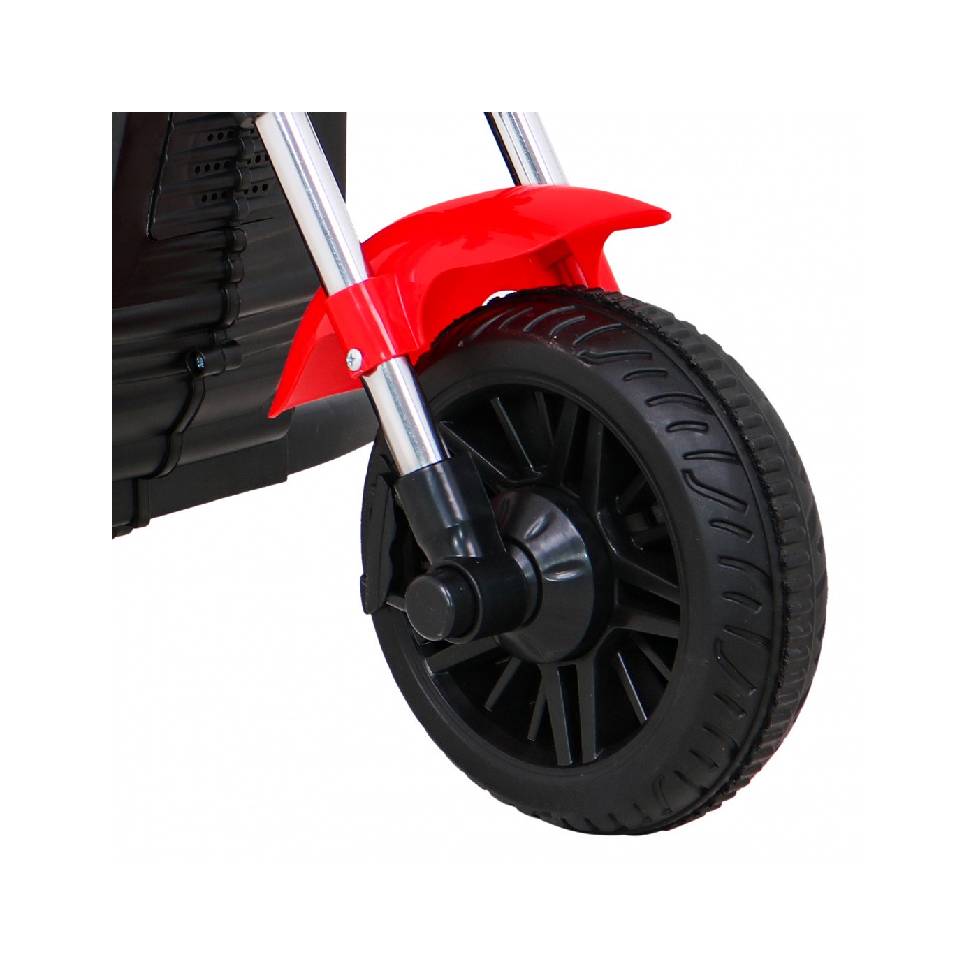 Motor Chopper V-Max dětská baterie červená melodie houkačka lehká pomocná kola