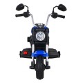 Motor Chopper V-Max Dětská baterie Modré melodie Houkačka Světlo Pomocná kolečka