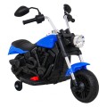Motor Chopper V-Max Dětská baterie Modré melodie Houkačka Světlo Pomocná kolečka