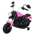 Motor Chopper V-Max dětská baterie růžová melodie houkačka lehká pomocná kola
