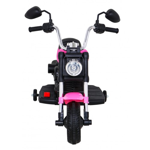 Motor Chopper V-Max dětská baterie růžová melodie houkačka lehká pomocná kola