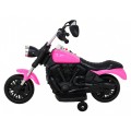 Motor Chopper V-Max dětská baterie růžová melodie houkačka lehká pomocná kola