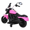 Motor Chopper V-Max dětská baterie růžová melodie houkačka lehká pomocná kola