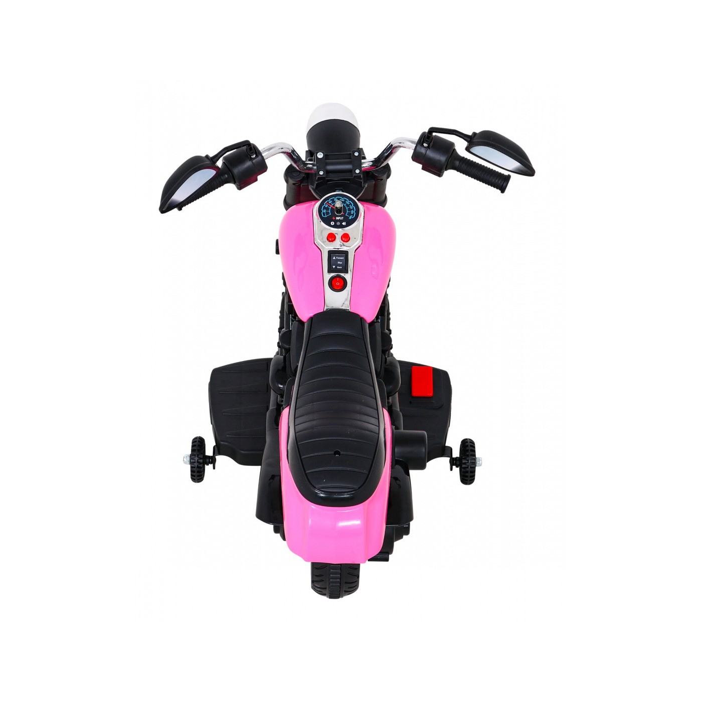 Motor Chopper V-Max dětská baterie růžová melodie houkačka lehká pomocná kola