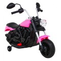 Motor Chopper V-Max dětská baterie růžová melodie houkačka lehká pomocná kola