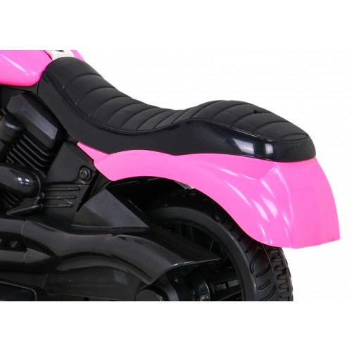 Motor Chopper V-Max dětská baterie růžová melodie houkačka lehká pomocná kola