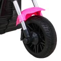 Motor Chopper V-Max dětská baterie růžová melodie houkačka lehká pomocná kola