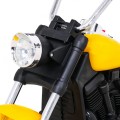 Sekáček motoru V-Max na baterii pro děti žlutý + Melodie Horn + Light + Pomocná kola