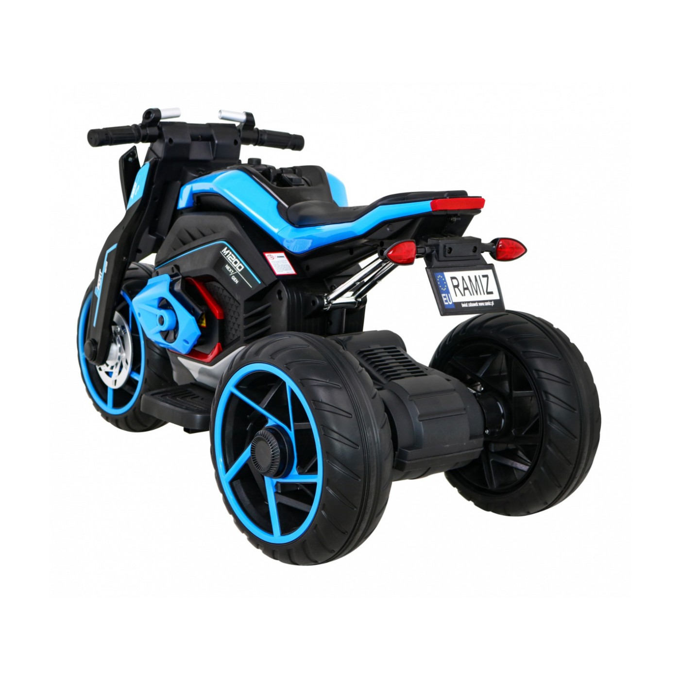 Motor Future Dětská baterie Powečervená Blue Audio Panel Pomalý start EVA KOLA