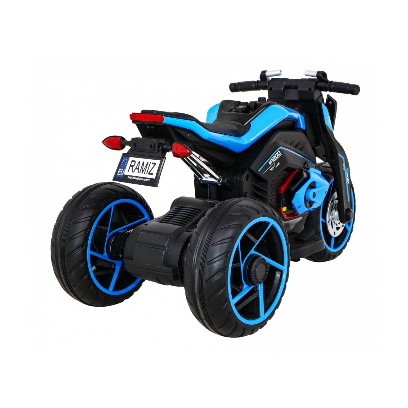 Motor Future Dětská baterie Powečervená Blue Audio Panel Pomalý start EVA KOLA