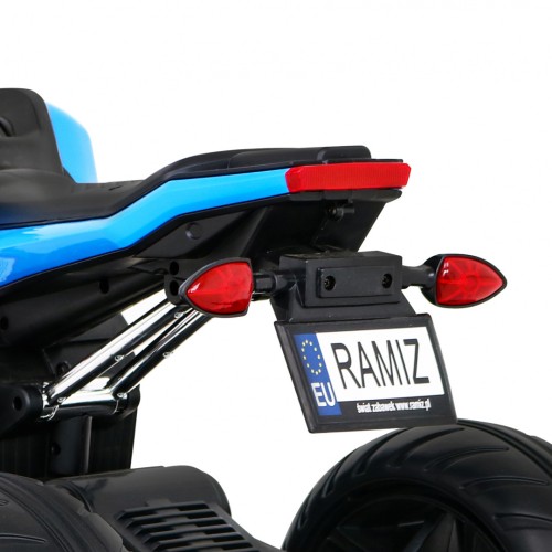 Motor Future Dětská baterie Powečervená Blue Audio Panel Pomalý start EVA KOLA