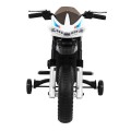 Motor Night Rider na baterii pro děti Bílá + Pomocná kola + MP3 USB + Plyn v škrticí klapce