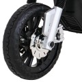Motor Night Rider na baterii pro děti Bílá + Pomocná kola + MP3 USB + Plyn v škrticí klapce