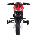 Motor Night Rider pro děti baterie červená + pomocná kola + MP3 USB + řadicí plyn
