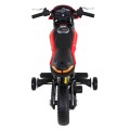 Motor Night Rider pro děti baterie červená + pomocná kola + MP3 USB + řadicí plyn