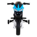 Motor Night Rider pro děti baterie modrá + pomocná kola + MP3 USB + řadicí plyn