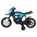 Motor Night Rider pro děti baterie modrá + pomocná kola + MP3 USB + řadicí plyn