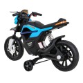 Motor Night Rider pro děti baterie modrá + pomocná kola + MP3 USB + řadicí plyn