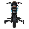 Motor Night Rider pro děti baterie modrá + pomocná kola + MP3 USB + řadicí plyn