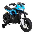 Motor Night Rider pro děti baterie modrá + pomocná kola + MP3 USB + řadicí plyn