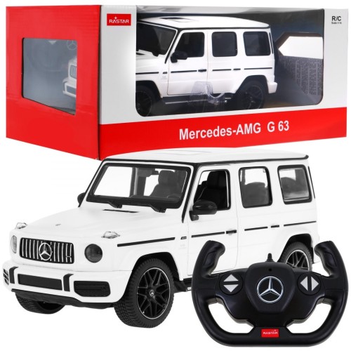 Mercedes-AMG G63 bílý RASTAR model 1:14 Dálkové ovládání auta + 2,4 GHz dálkové ovládání