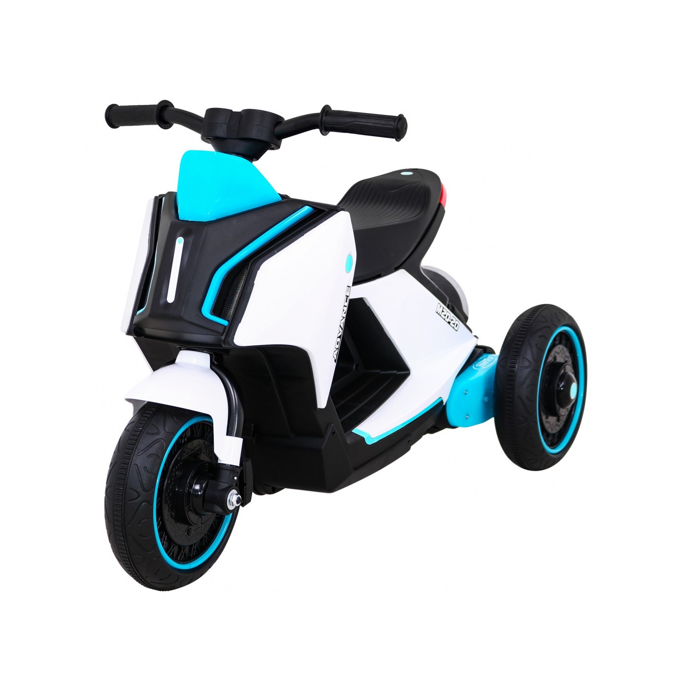 POKROČILÝ motocykl bílý