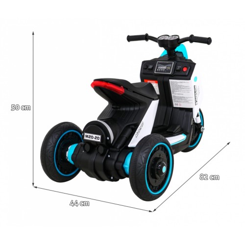 POKROČILÝ motocykl bílý