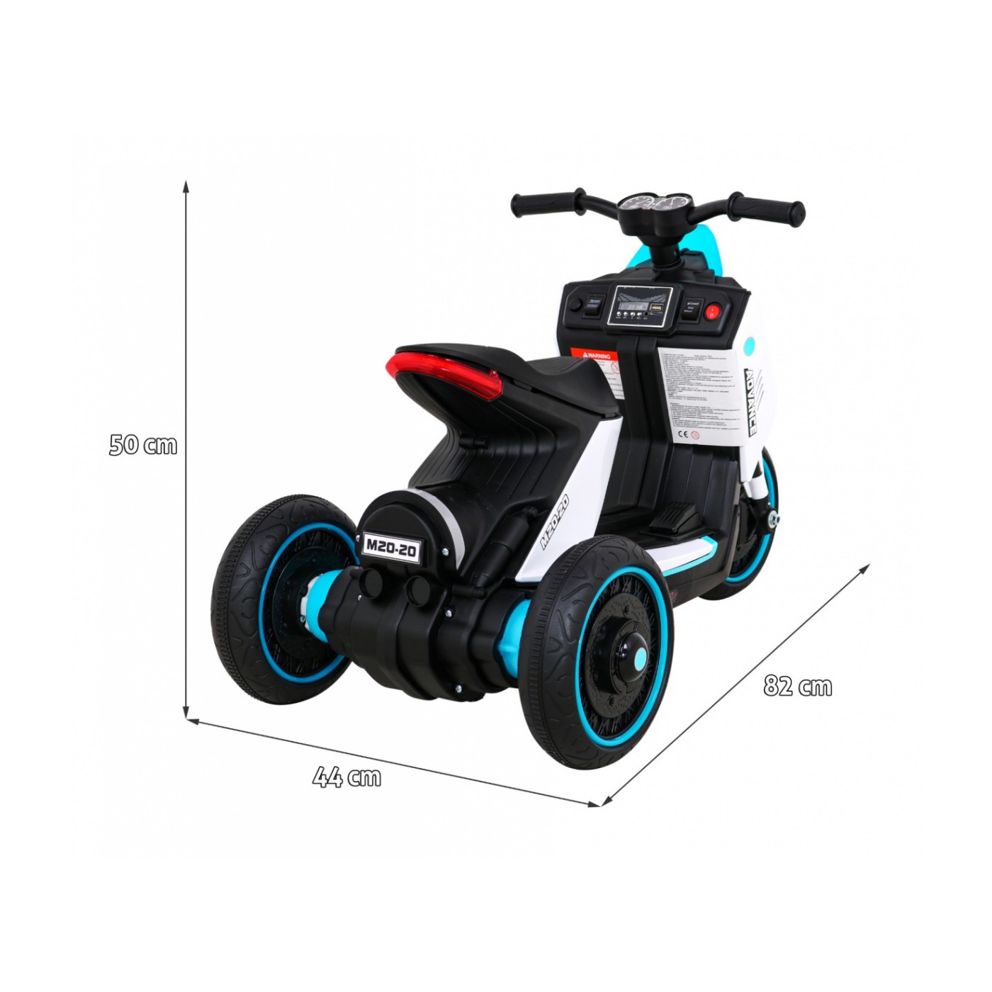 POKROČILÝ motocykl bílý
