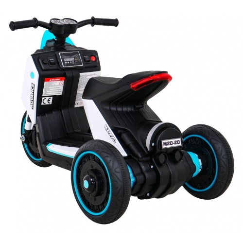 POKROČILÝ motocykl bílý