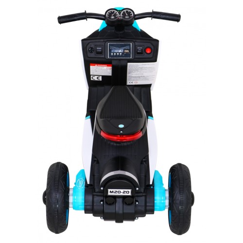 POKROČILÝ motocykl bílý