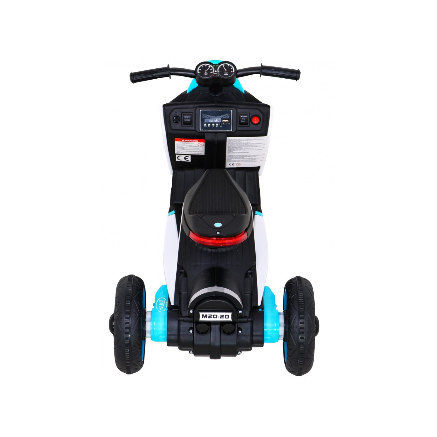 POKROČILÝ motocykl bílý