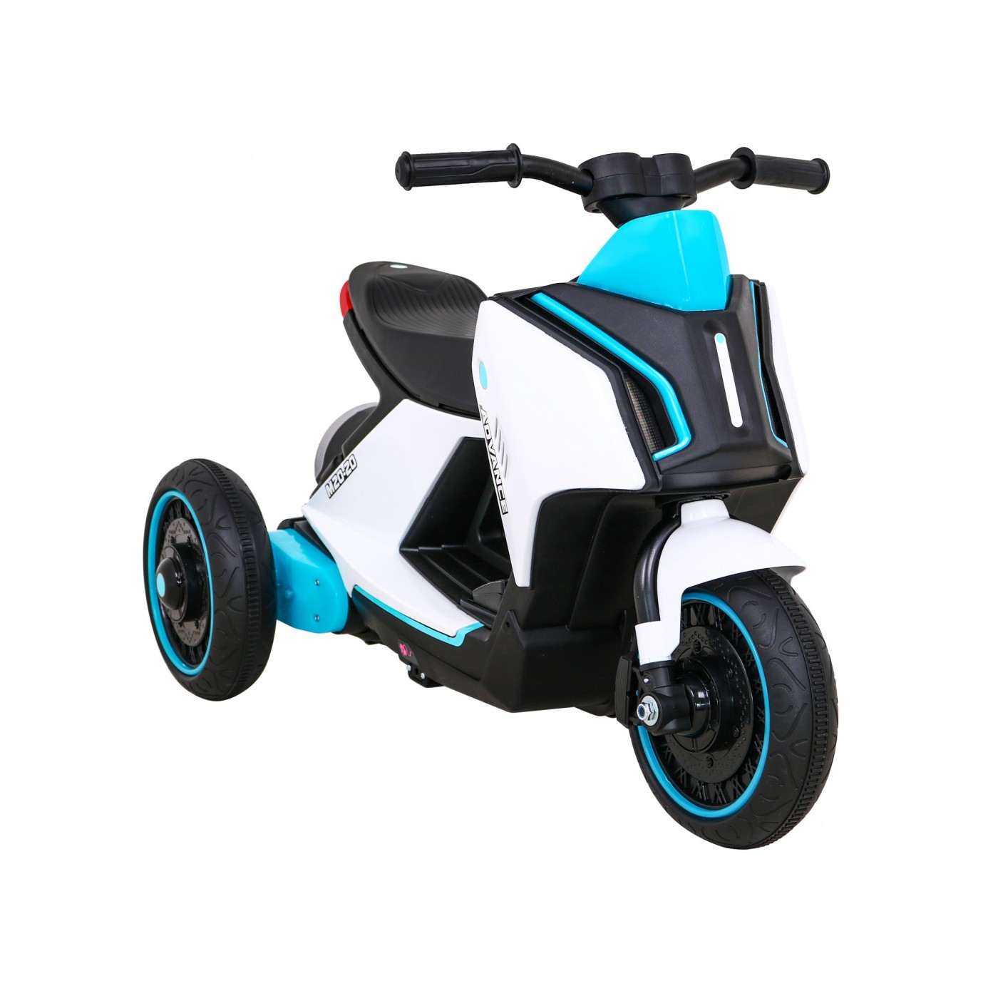 POKROČILÝ motocykl bílý