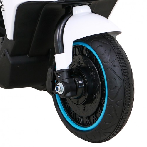 POKROČILÝ motocykl bílý